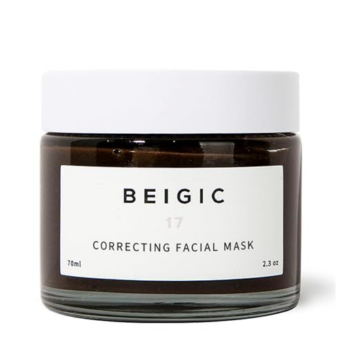 BEIGIC Correcting Facial Mask - Vegan Pore Tightening Face Mask with Coffee Bean Powders, Sucrose &amp; Coconut Oil for smooth, even-toned &amp; moisturized skin (2.36 Fl. Oz)