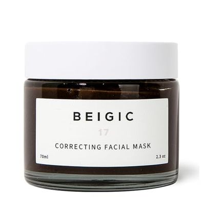 BEIGIC Correcting Facial Mask - Vegan Pore Tightening Face Mask with Coffee Bean Powders, Sucrose &amp; Coconut Oil for smooth, even-toned &amp; moisturized skin (2.36 Fl. Oz)