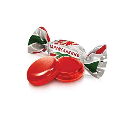 Roshen Hard Candies &quot;Karamelkino&quot; Barberry Kosher and Halal, Delicious, Flavorful hard Sweets Bulk Candy (1kg/2.204lb)