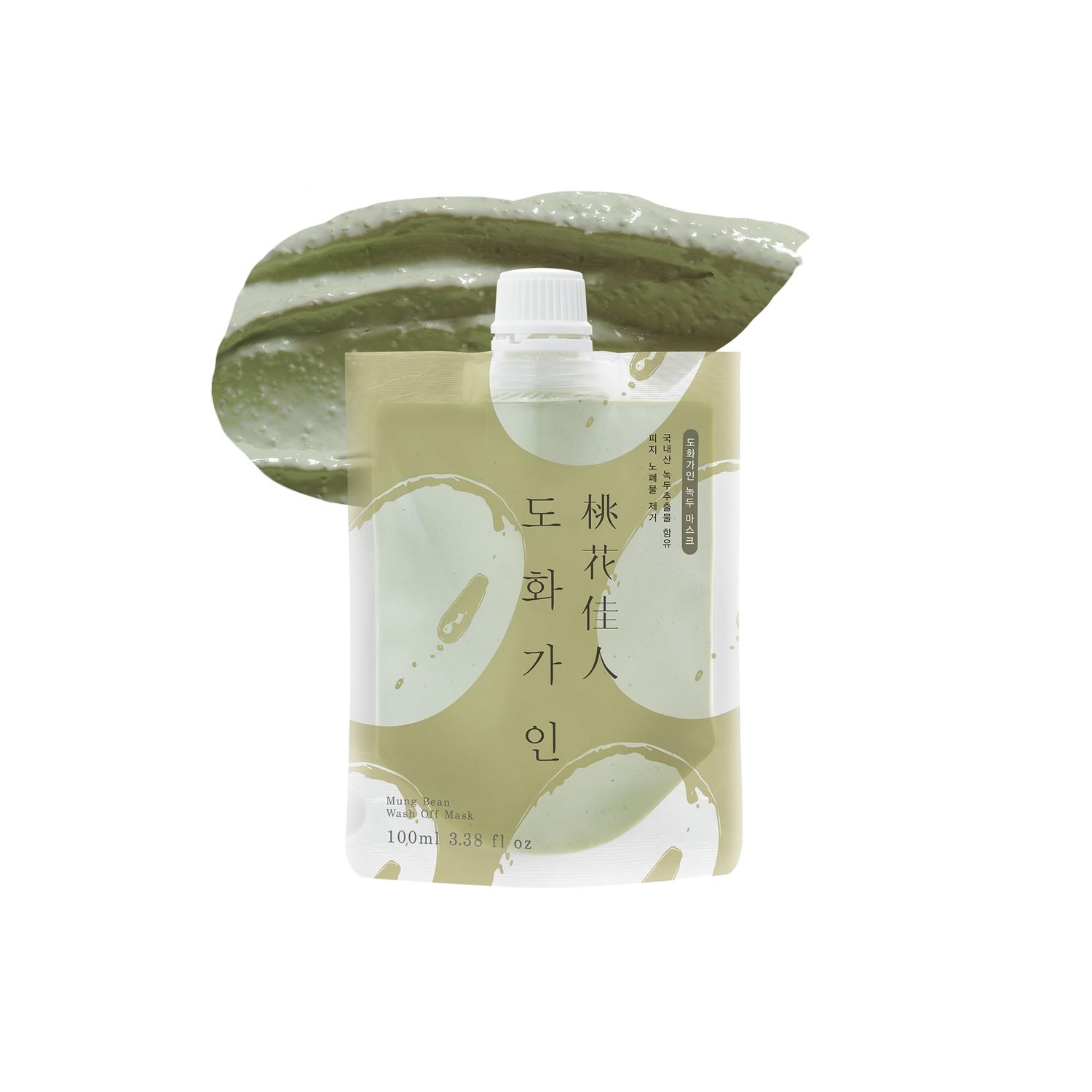 House of Dohwa, Mung Bean Wash Off Facial Mask Domestically Harvested Ingredients, Gentle Sebum Control Product of Korea - 3.38 fl. Oz