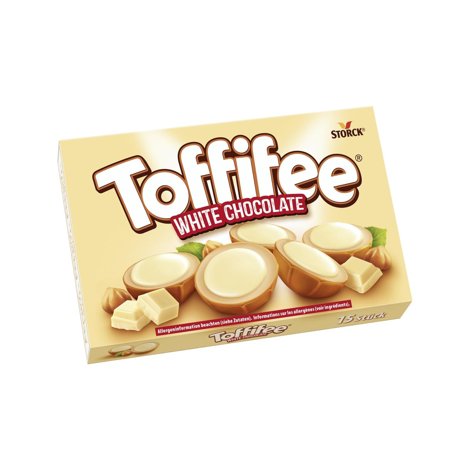 Toffifee White Chocolate - 1 x 125g - Haselnuss in Caramel mit heller Creme und weier Schokolade