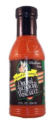 Anchor Bar Frank &amp; Teressa&#39;s Original Buffalo Wing Sauce Medium Recipe 12oz