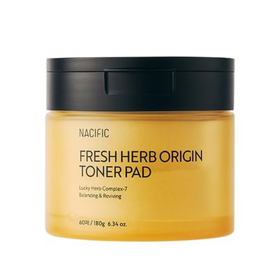 NACIFIC Fresh Herb Origin Cotton Facial Pads - Toner Pads 60 sheets for Radiance Hydration Skin&#39;s moisture barrier pH balance Exfoliating Korean skincare for All skin types