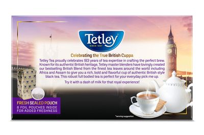 Tetley British Blend Premium Black Tea, 320 Teabags, Rainforest Alliance Certified