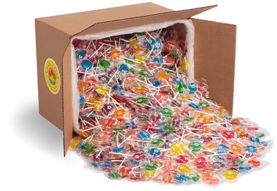 Classic 10 Fruit Flavor Lollipops, 880 Count, 9 Fruit Flavors Root Beer - Nut free- Candy Creek