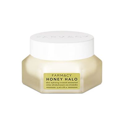 Farmacy Ceramide Face Moisturizer - Honey Halo Hydrating Facial Moisturizer for Dry Skin - Plumps, Soothes Restores Skin with Potent Ceramides Buckwheat Honey for a Dewy, Healthy Glow (25ml)
