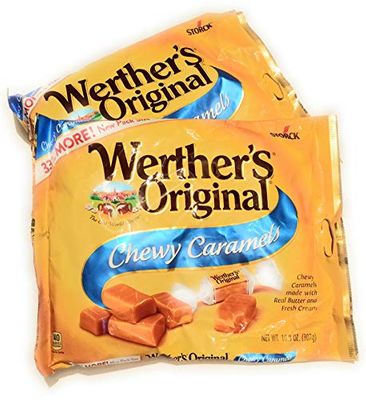 2 Large 10.8 oz bags of Werther&#39;s Originals Chewy Caramels