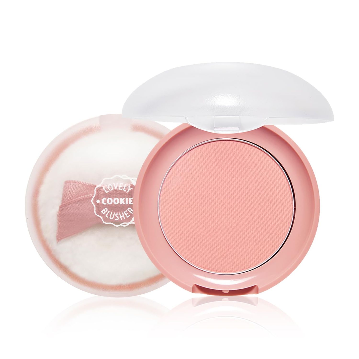 ETUDE Lovely Cookie Blusher - Peach Choux Wafers 4g Glowing &amp; Natural Powder Blush with Long-Lasting Sebum Control Easy Application Korean Makeup, Kbeauty, Perfect for Gift