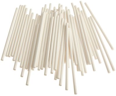 Sucker Lollipop Sticks 4 1/2&quot; x 5/32&quot; 1000 ct. Candy &amp; Chocolate Cake Pop Making