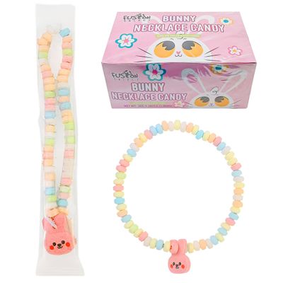 Fusion Select 36 Candy Necklace - Multi-Color Edible Jewelry for Birthday, Holiday, &amp; Easter Party Favors, Goodie Bags, Kids&#39; Gift Basket Fillers - Bulk Candy Beads, Stretchable String