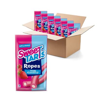 SweeTARTS Tangy Ropes, Strawberry, 6 Count