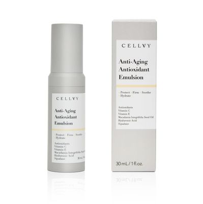 CELLVY Anti-Aging Antioxidant Emulsion with Hyaluronic Acid, Vitamin C &amp; E, Korean Taiwanese Skincare, Firming &amp; Hydrating Face Lotion, Smooths Fine Lines &amp; Wrinkles and Boosts Collagen Production