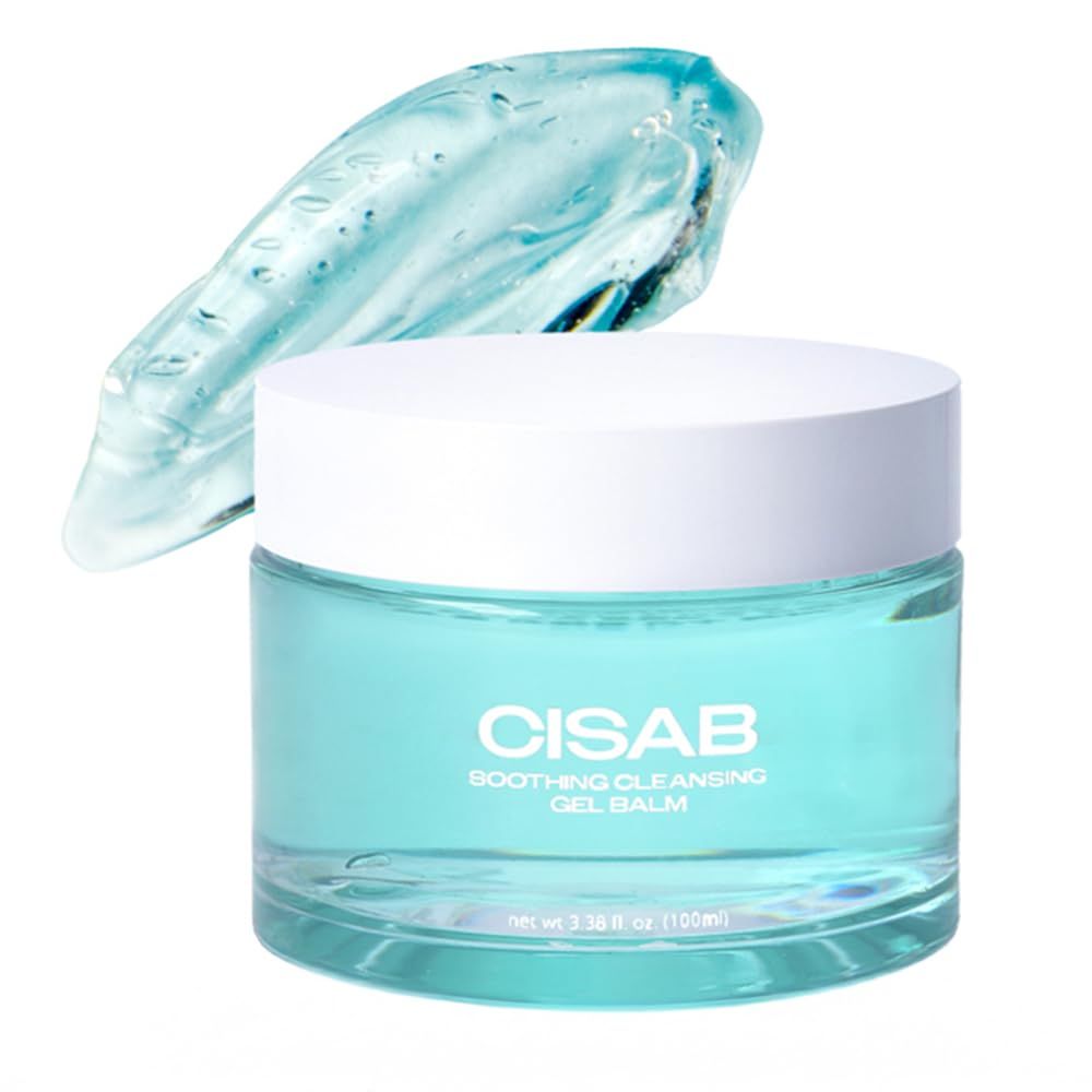 CISAB Soothing Cleansing Gel Balm 3.38 fl.oz. - Korean Makeup Remover Facial Cleanser, Control Sebum