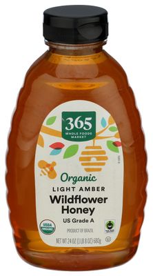 365 by Whole Foods Market, Organic Light Amber Wildflower Honey, 24 Ounce