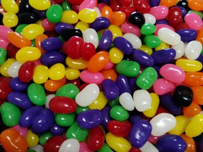 DM Sweets Assorted Fruit Flavored Jelly Beans - 2 lbs of Fresh Sweet Delicious Soft Chewy Strawberry Cherry Grape Lemon Lime Orange Pineapple Licorice, Yellow