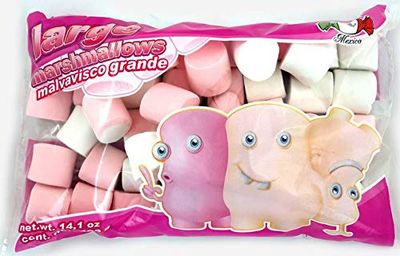 MDM LARGE PINK AND WHITE MARSHMALLOWS 14.1 OZ BAG