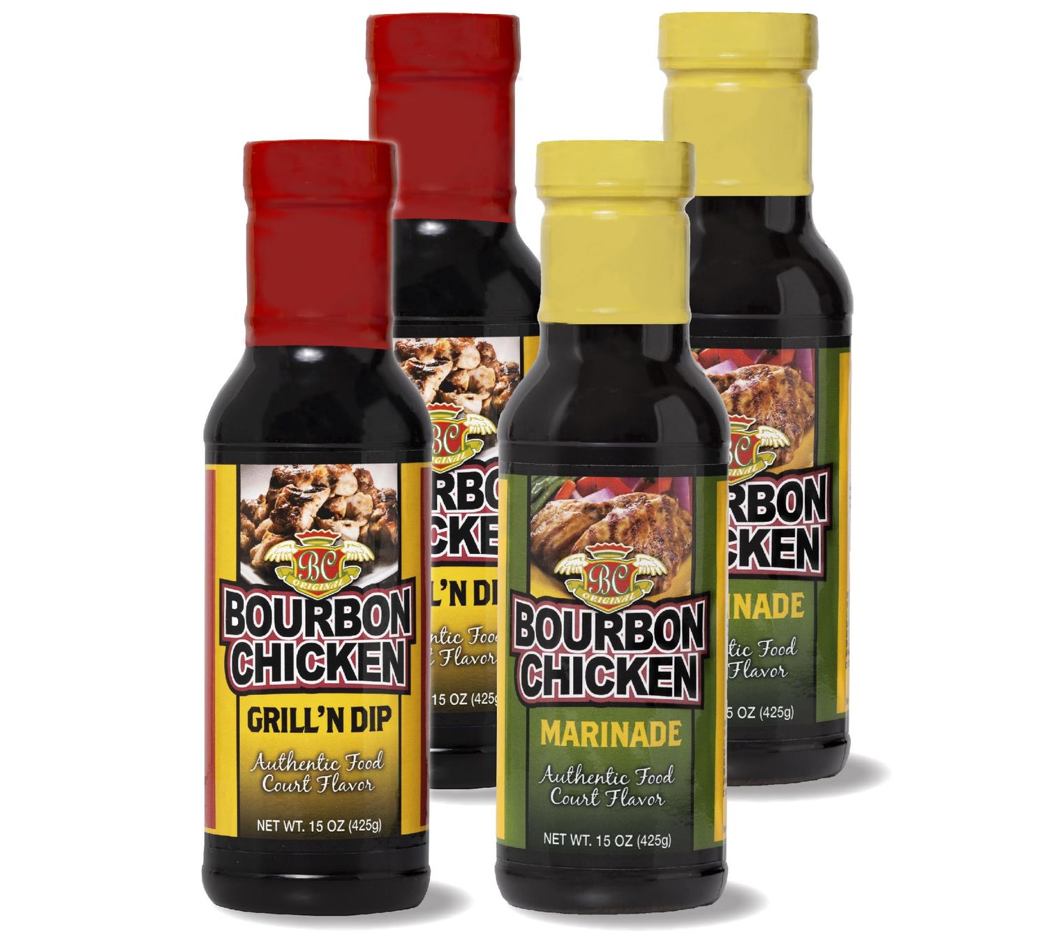 Bourbon Chicken Grill n Dipping Sauce Marinade Mixed Pack Starter Kit To Make Authentic Food Court Restaurant Bourbon Chicken Flavor Great Value &amp; Gourmet Food Gift Easy To Follow Recipes