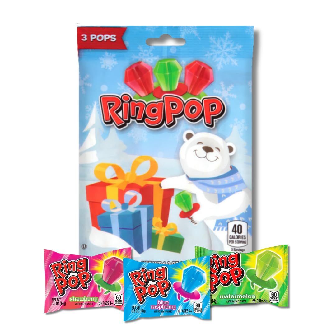 Ring Pops, Limited Edition - 3 Count Bag (Pack of 1)