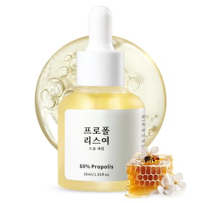 Propolis and Niacinamide Hydrating Facial Soothing Moisturizer, Glow Boosting Serum for Face for Acne-prone&amp;Sensitive skin, Minimize breakouts, Korean skincare 30ml, 1 fl.oz