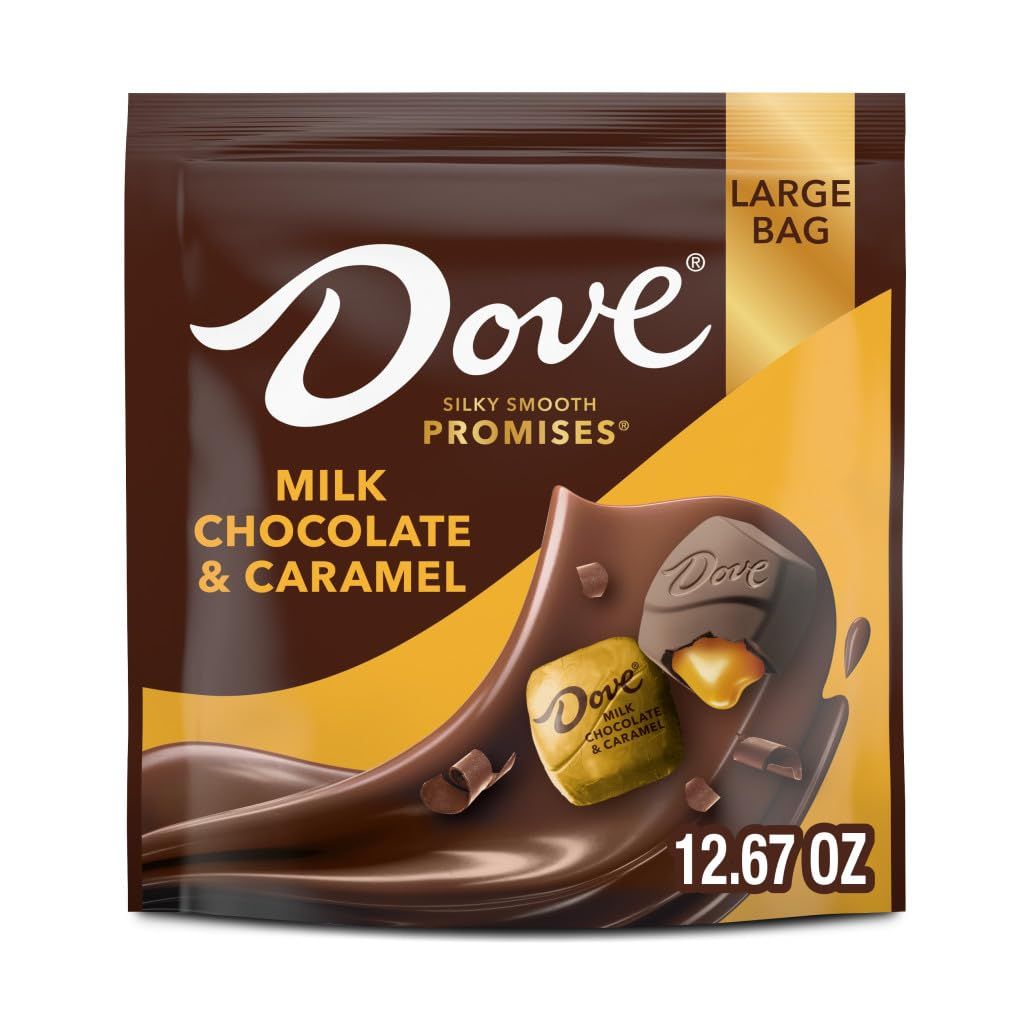 DOVE PROMISES Milk Chocolate &amp; Caramel Candy, 12.67 Oz Large Bag