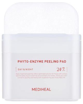 MEDIHEAL Phyto Enzyme Peeling Gauze Pads - Vegan Face Resurfacing Pore Tightening with LHA &amp; Papaya Enzymes - Exfoliating Pads, 90