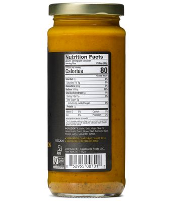 Mina Tagine Moroccan Chicken Simmer Sauce, 12 oz - Classic Ginger Saffron Made with Turmeric, Lemon &amp; Olive Oil, Tagine Seasoning, Chicken Sauce, Garlic Sauce, Moroccan Spices