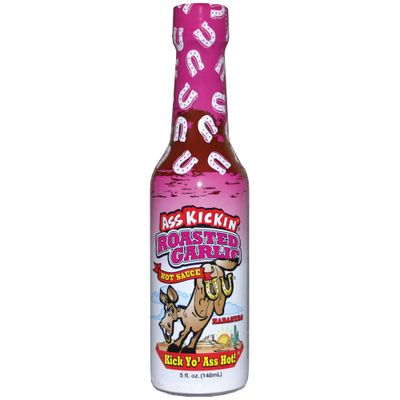 Kickin&#39; Roasted Garlic Hot Sauce - 5 oz - Try if you dare - Perfect Gourmet Gift for the Hot Sauce Fan