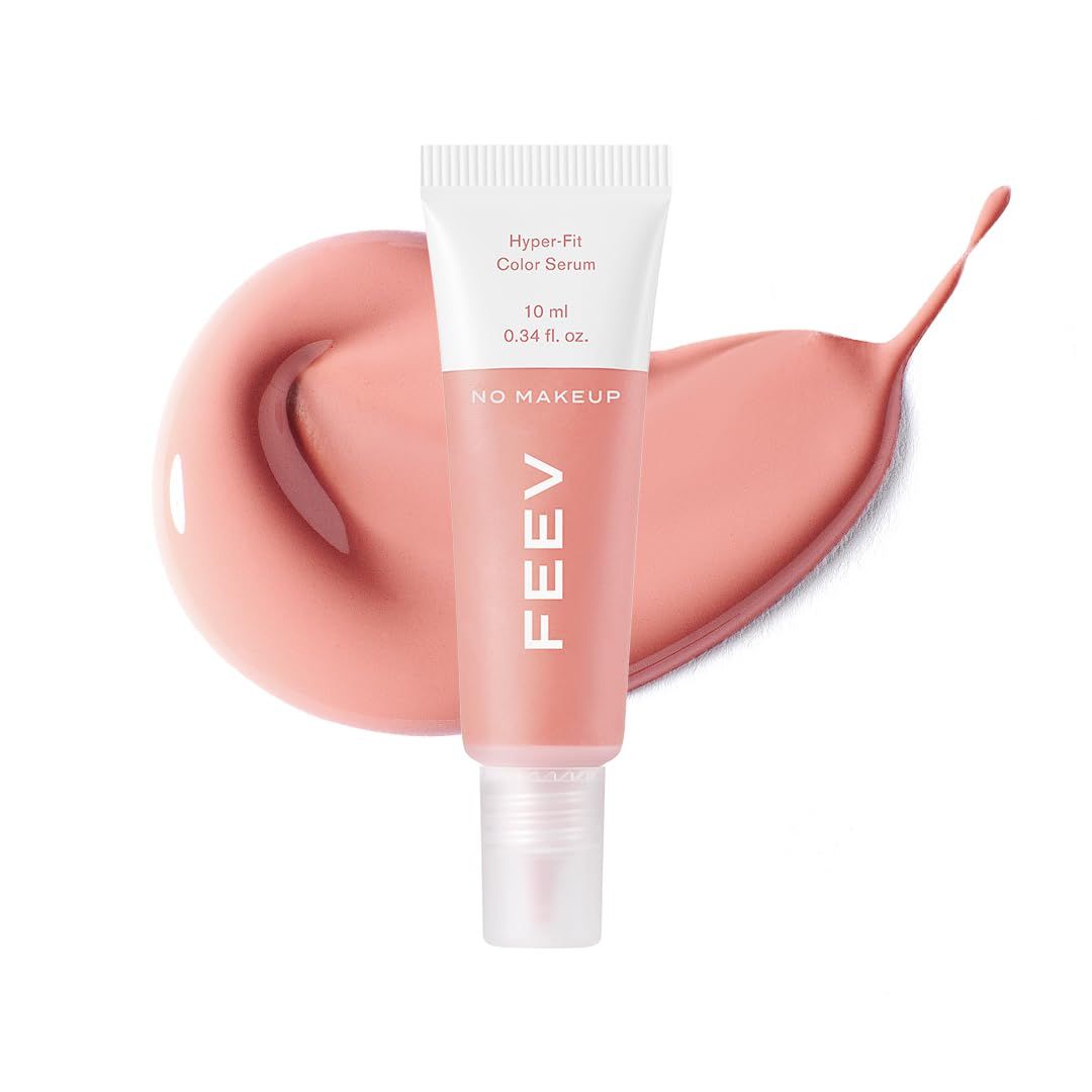FEEV Hyper-Fit Color Serum Liquid Blush (10ml) Dewy Cheek Blush Makeup 50% of Hydrating Essence Vegan K-beauty (No Makeup, 10ml)