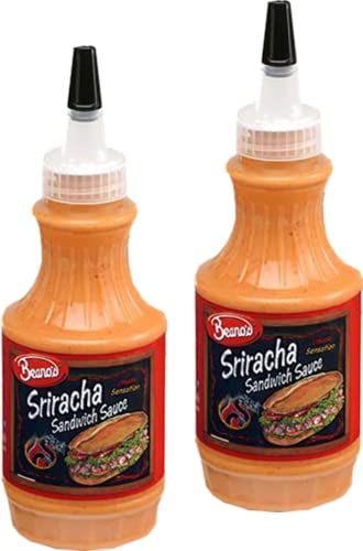 Beano&#39;s Sriracha Sandwich Sauce, 2-Pack 8 Fl Oz Bottle