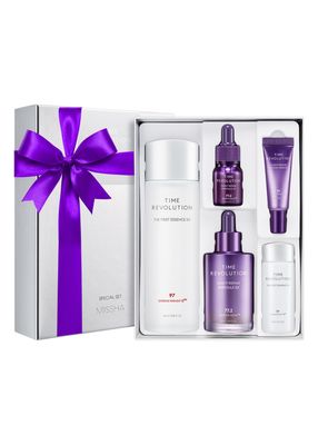 MISSHA Time Revolution Gift Set The First Essence 5X &amp; Night Repair Ampoule 5X for Radiant, Youthful Skin