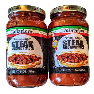 Tallarico&#39;s &quot;Philly Style&quot; Steak Sandwich Sauce 2 Jars