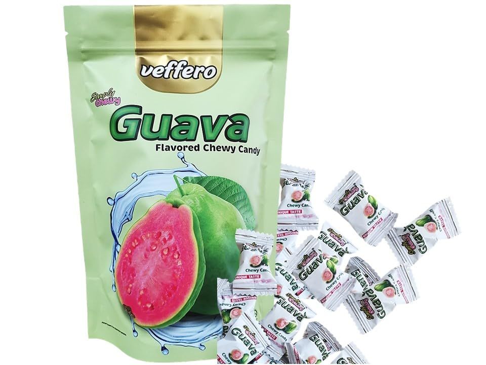 Veffero Simply Chewy guava flavored chewy candy,192g individually wrapped chewy candy
