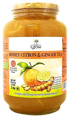 Balance Grow Honey Citron &amp; Ginger Tea 70.55oz (4lbs/2kg) Pack Of 1, 1count