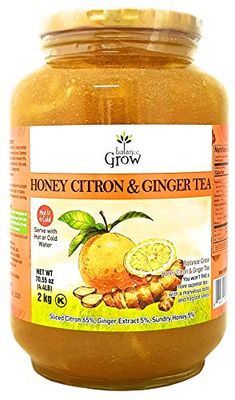 Balance Grow Honey Citron &amp; Ginger Tea 70.55oz (4lbs/2kg) Pack Of 1, 1count