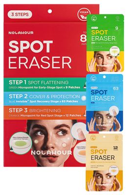 NOLAHOUR Spot Eraser Set of 84 Patches Pimple Patches for Face for All Stages of Pimples Face Patches that Feature Hydrocolloid Patches for Faster Results Dark Spot Patch Pimple Set