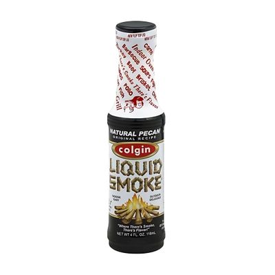 Colgin Authentic Pecan Liquid Smoke (4 oz) for Home Cooks &amp; BBQ Enthusiasts Liquid Smoke for Cooking Adds Texas Smokehouse Flavor to Meats, Sauces &amp; Dips Best for Grilling &amp; Seasoning (1 pack)
