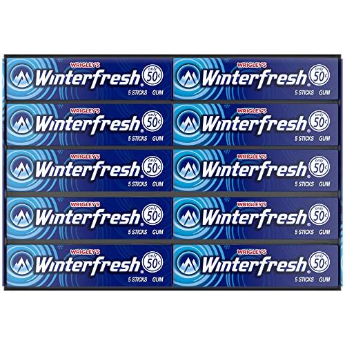 Winterfresh Wrigley&#39;s Chewing Gum Bulk Pack, 5 Sticks Per Pack (Pack of 40)