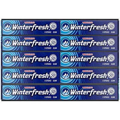 Winterfresh Wrigley&#39;s Chewing Gum Bulk Pack, 5 Sticks Per Pack (Pack of 40)