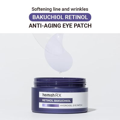 HEIMISH RX Retinol Bakuchiol Hydrogel Eye Patch - Anti Aging Under Eye Patches, Hydrating Formula with Retinol, 2% Niacinamide for Dark Circles, Puffiness &amp; Wrinkles, Korean Skincare, 1.4g/60ea
