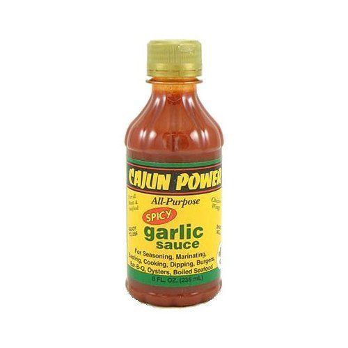 Cajun Power All-Purpose Spicy Garlic Sauce, 8 Oz. (6 Pack)