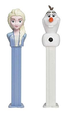 Disney&#39;s Frozen 2 PEZ Dispensers - Elsa and Olaf with 3 EXTRA Candy Packs