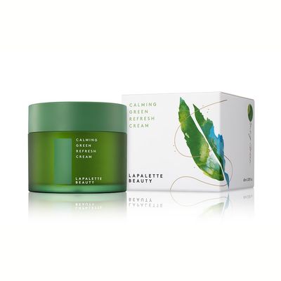 lapalette beauty Calming Green Refresh Cream. Hydrating for trouble and sensitive skin Vegan, 60ml / 2.02 fl. oz./ Hydrating, Soothing, Sticky-Free Textures, Cruelty-Free, Paraben-Free, Korean