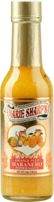 Marie Sharp&#39;s Orange Pulp Hot Habanero Pepper Sauce, 5 oz