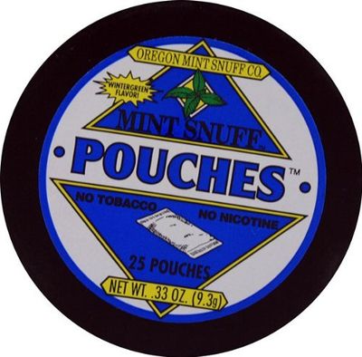 Oregon Mint Snuff Co. - Mint Snuff All Mint Pouches - Wintergreen Flavor .33oz Tin (5 Cans)