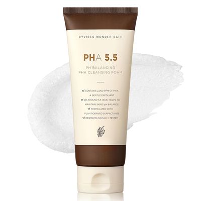 CHOSUNGAH BEAUTY PH Balancing PHA Cleansing Foam-pH Balancing&amp;Hydrating Face Wash, Gentle Cleanser for All, Sensitive Skin, Korean Skincare for All Skin Type, 4.4 Fl Oz (130ml)