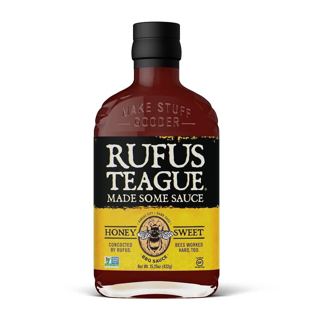 Rufus Teague - Honey Sweet BBQ Sauce - Premium Barbecue Sauce - 15.25 oz. Bottle