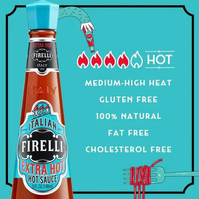 FIRELLI Original Hot/Extra Hot Combo - 5oz Bottle (Pack of 2)