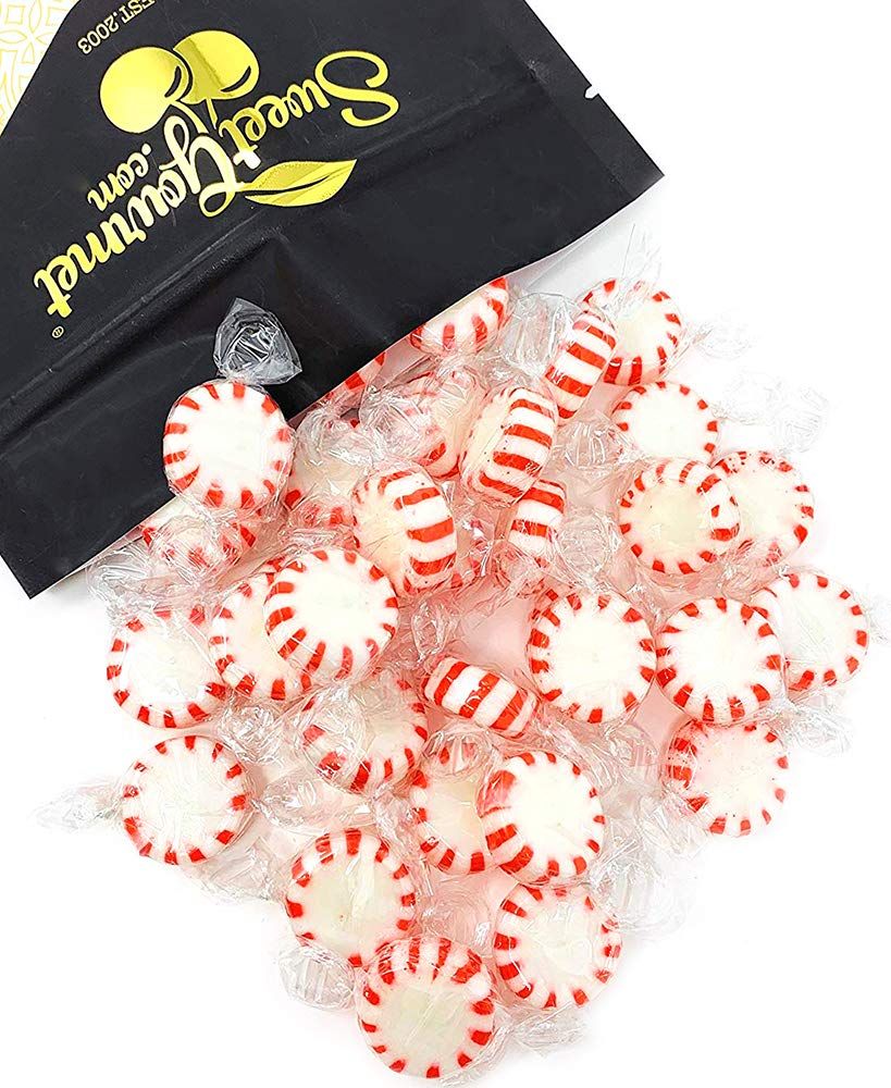 SweetGourmet Peppermint Starlight Arcor Hard Candy Bulk Twist Wrap Mints 2 Pound