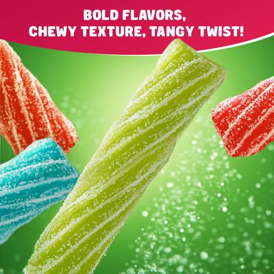 SOUR PUNCH TWISTS STRAWS 2 lb - Candy in Bulk Bag, Assorted, Fruit Flavored, Chewy Candies, Individually Wrapped, Kosher &amp; Halal