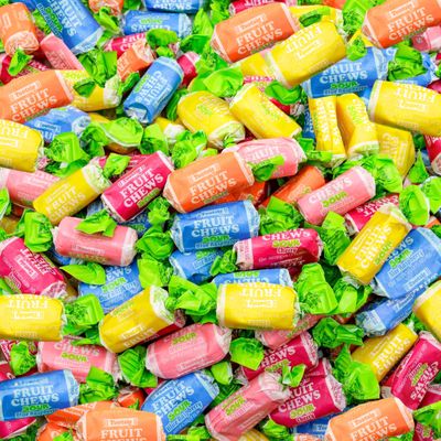 Sour Fruit Chews Assorted Candy Mix, 5 Tangy Flavors, Sour Tootsie Roll Taffies, Gluten Free &amp; Peanut Free, Perfect For Parties &amp; Goody Bags, 2 Lb Resealable Bag